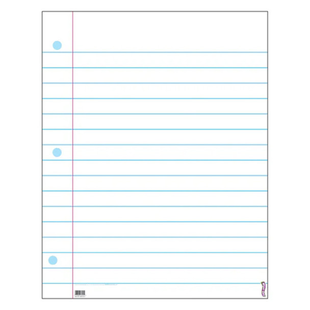Notebook Paper Wipe-Off® Chart, 22" x 28"