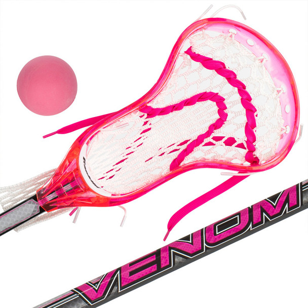 34" MINI LACROSSE STICK - PINK