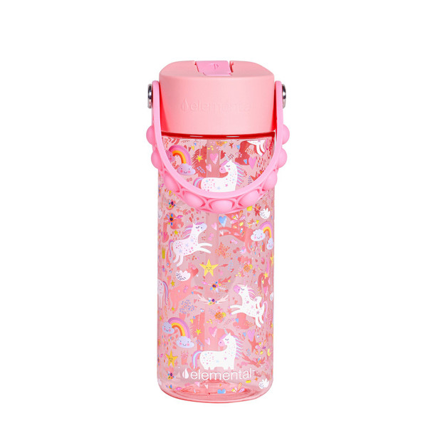 18oz Splash Pop Bottle - Pink Unicorn