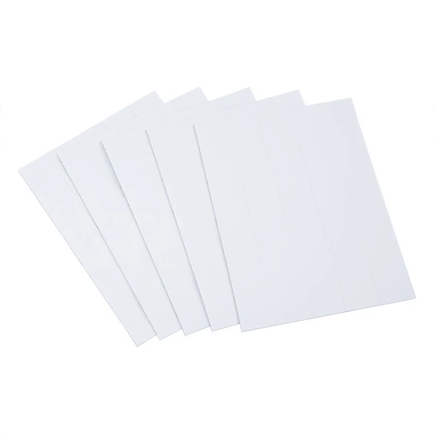 Magnetic Dry Erase Tape Strips, White, 7/8 x 6 Inch, 25 Pack