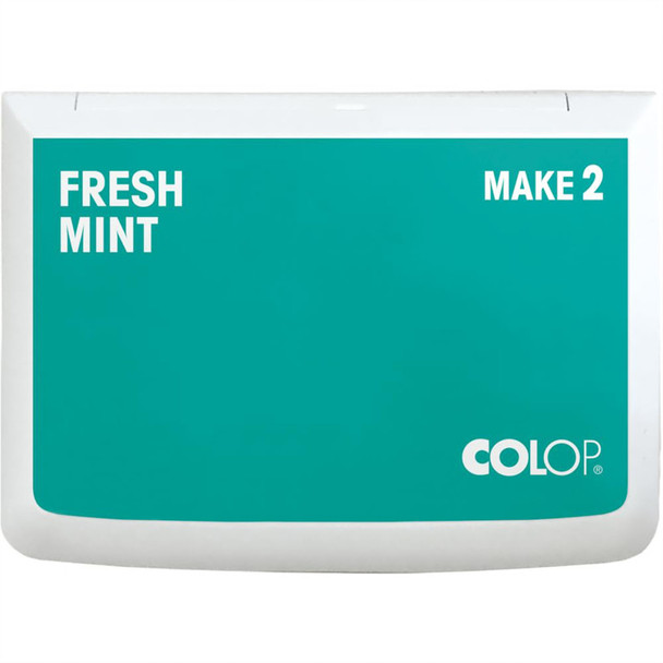 Make 2 Water-Based Acid-Free Craft Ink Stamp Pad, 2.75 x 4.25 Inches, Fresh Mint