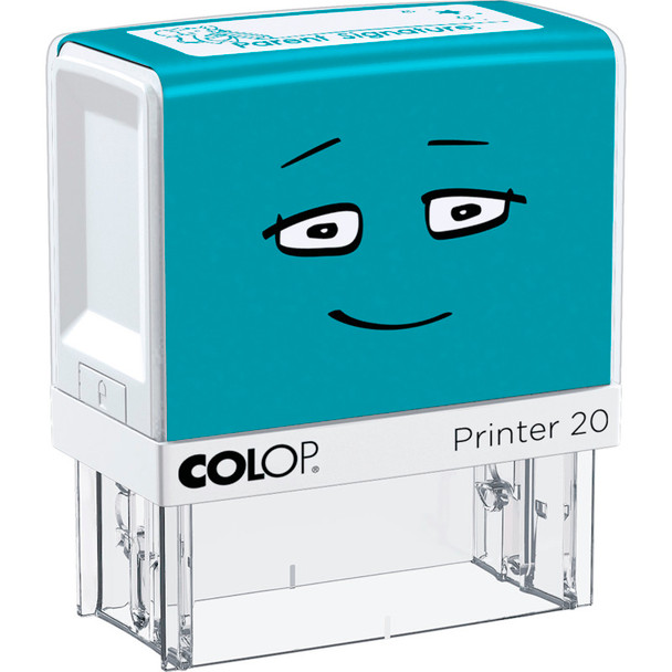 Self-Inking Teacher Feedback Stamp, "Parent Signature", Blue