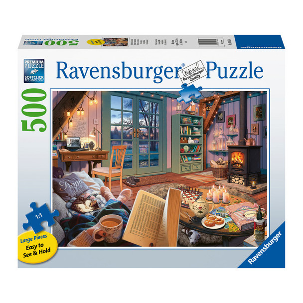 Cozy Retreat, 500 Piece Large Format Jigsaw Puzzle