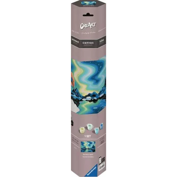 CreArt Northern Lights Paint by Numbers Canvas Kit for Adults