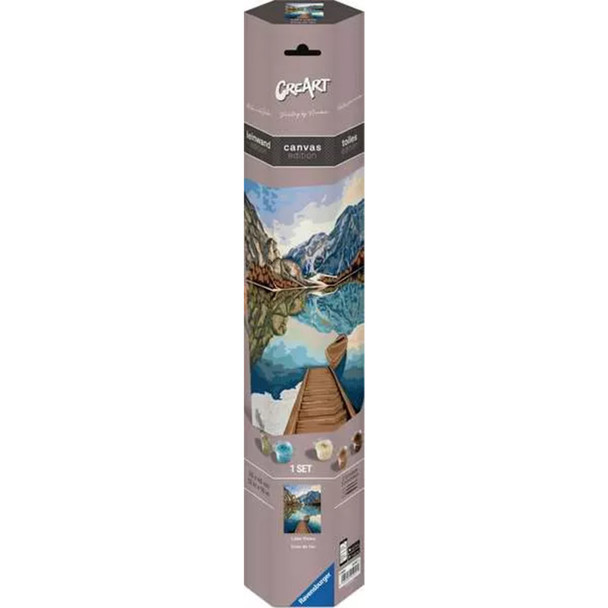 CreArt Lake Views Paint by Numbers Canvas Kit for Ages 12 and Up