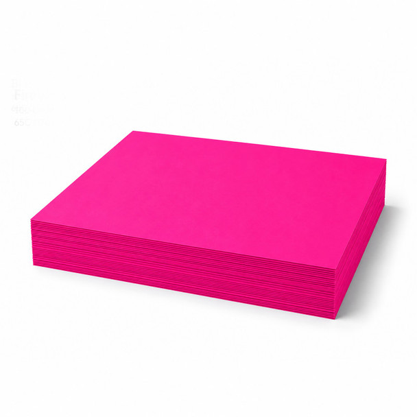 Punkydoodle 65 lb Card Stock, 8.5 x 11 Inches, Hot Pink, 100 Sheets
