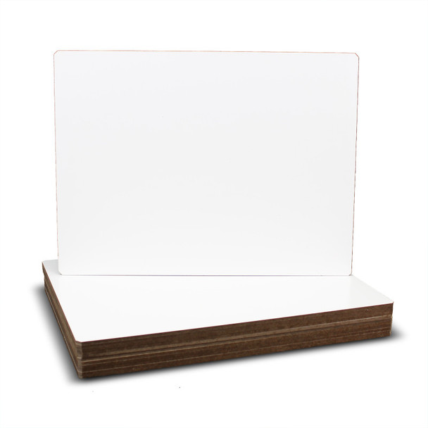 9" x 12" Dry Erase Boards, Nipped Corners, Class Pack of 12