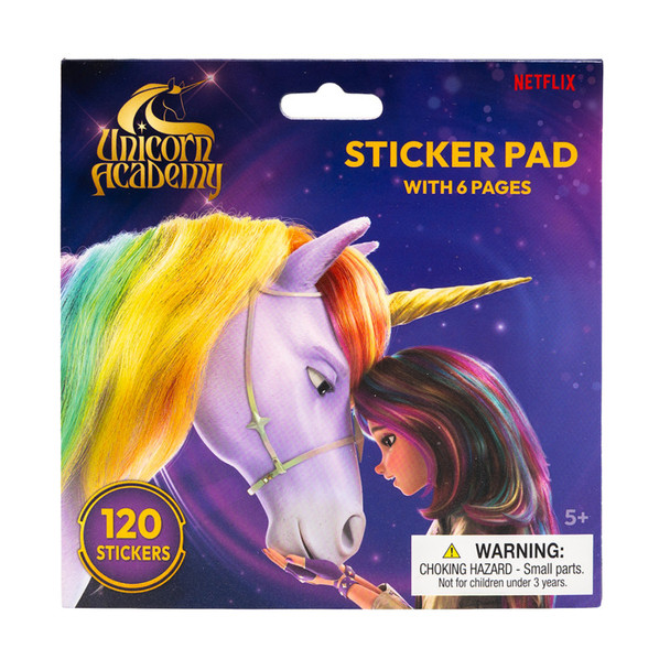Unicorn Academy Small Sticker Pad, 120 Stickers