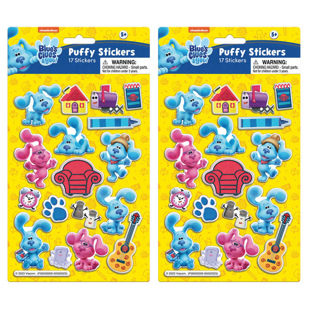 Blue's Clues and You Puffy Sticker Sheets, 2 Pack