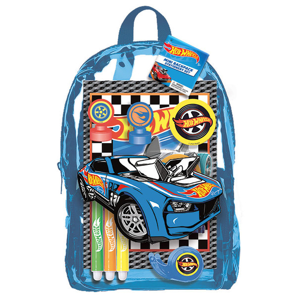 Hot Wheels Mini Backpack Stationery Set