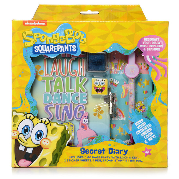 SpongeBob SquarePants Secret Diary Box Set with Lock and Key