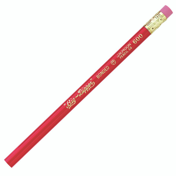 Big-Dipper" Pencils, With Eraser, 12 Per Pack, 3 Packs