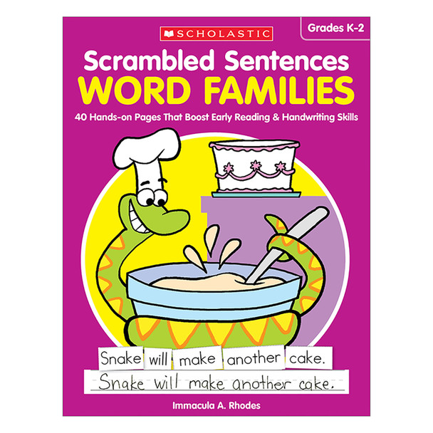 Scrambled Sentences: Word Families Activity Book