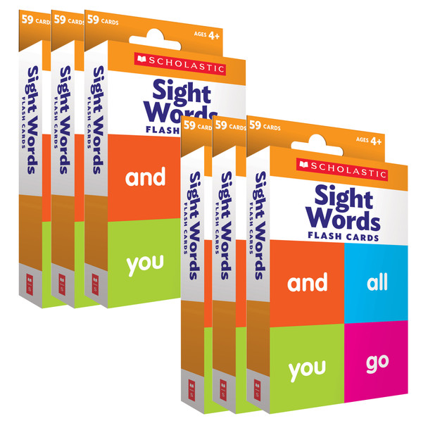 Flash Cards: Sight Words, 6 Packs