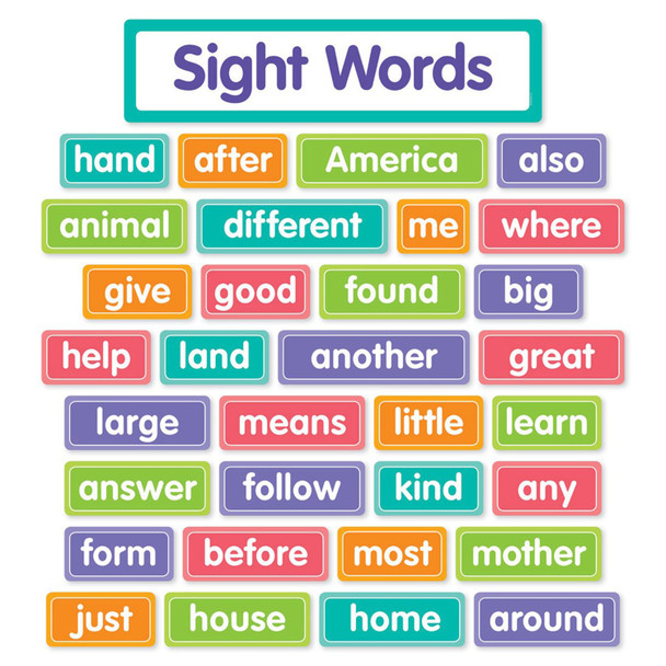 More Sight Words Bulletin Board Set