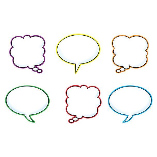 Speech Balloons Classic Accents Variety Pack, 36 Per Pack, 6 Packs