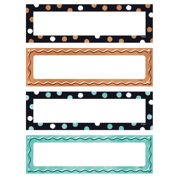 I ♥ Metal Dots & Embossed Name Plates Variety Pack, 32 Per Pack, 3 Packs
