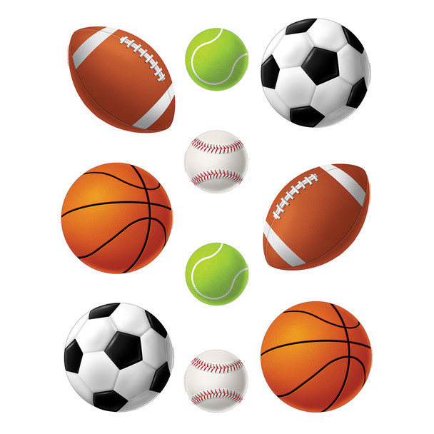 Sports Balls Accents, Pack of 30