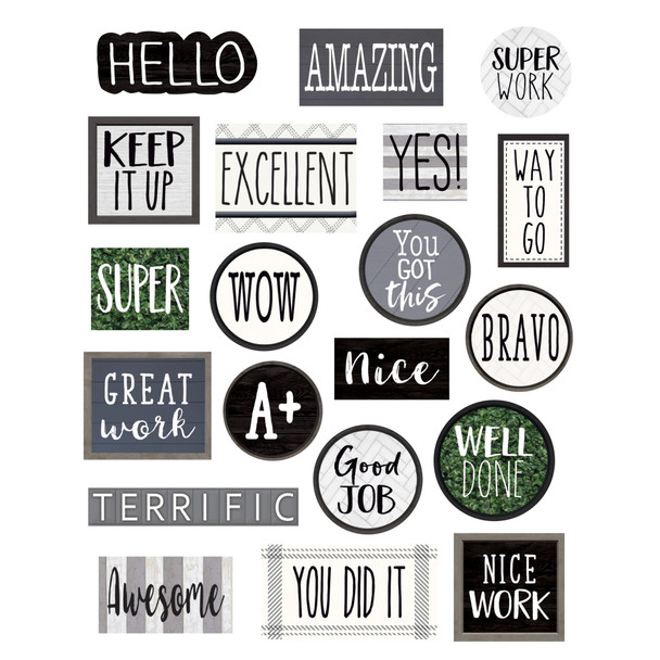 Modern Farmhouse Stickers, Pack of 120