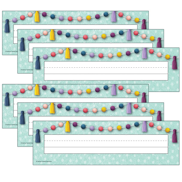 Oh Happy Day Flat Name Plates, 36 Per Pack, 6 Packs