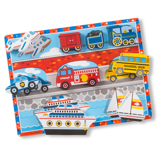 Vehicles Chunky Puzzle, 9" x 12", 9 Pieces