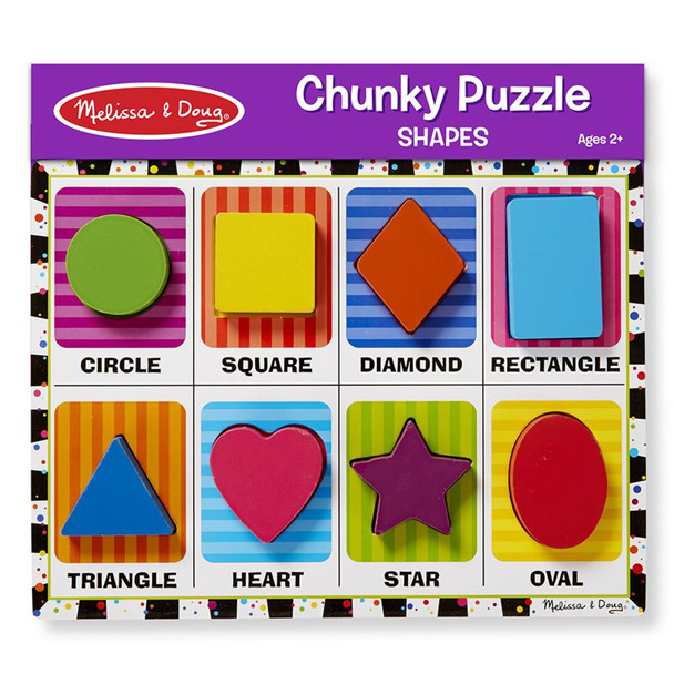 Shapes Chunky Puzzle, 9" x 12", 8 Pieces