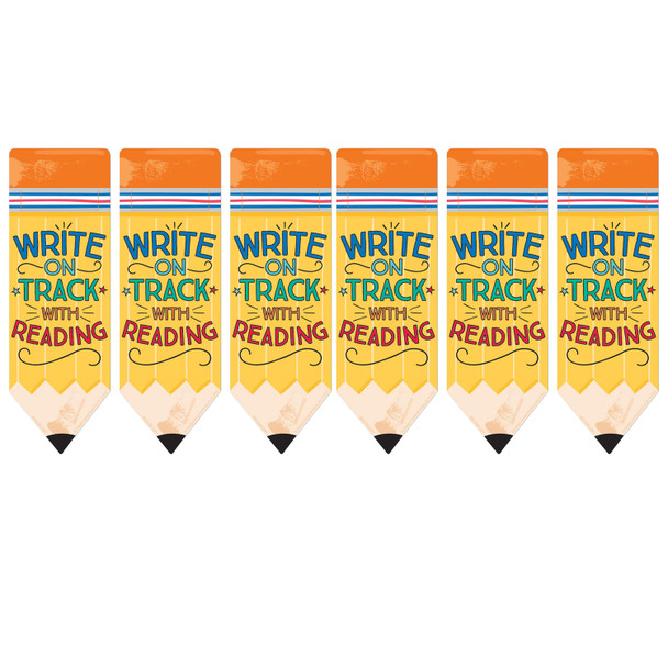 Pencil Write on Track with Reading Bookmarks, 36 Per Pack, 6 Packs
