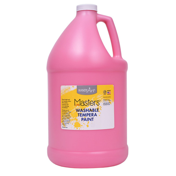 Little Masters Washable Tempera Paint, Pink, Gallon