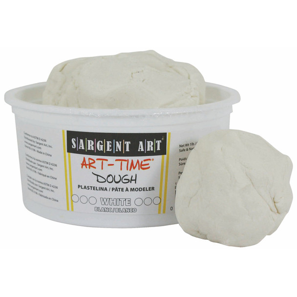 Art-Time Dough, 1 lb. Tub, White