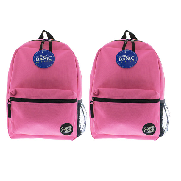 Basic Backpack 16" Fuchsia, Pack of 2