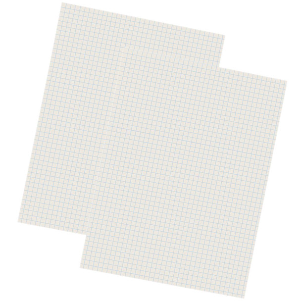 Grid Ruled Drawing Paper, White, 1/4" Quadrille Ruled, 9" x 12", 500 Sheets Per Pack, 2 Packs