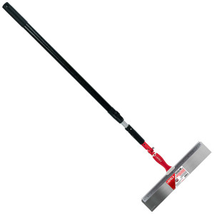 Espátula acodada rígida de 18" y 0.6 mm, mango ext. 48" - 87"