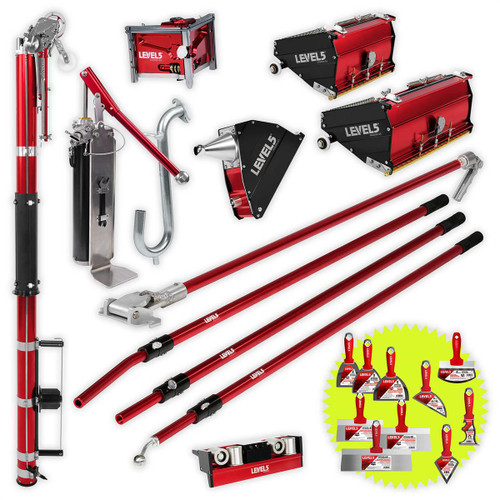 Encintadora automática, cajas mega 7/10", cabezas de angulo 3", caja de esquina, bomba, rodillo, mangos est.