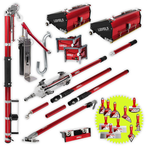 Encintadora automática, cajas mega 10/12", cabezas de angulo 3/3.5", 'minishot', bomba, rodillo, mangos ext.