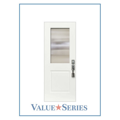 ValueSeries | 1/2 Lite Smooth 1 Lite Flush Glazed Clear Glass | 6'8