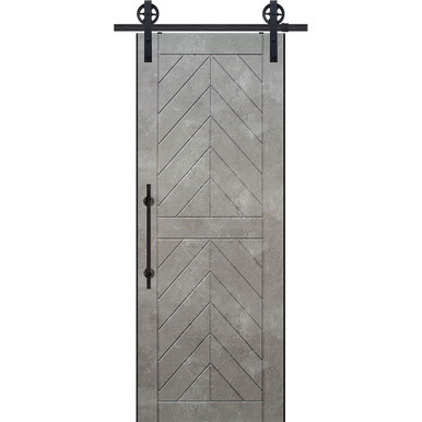BarnCraft | 2 Panel Chevron MDF Sliding Door |