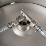 Lo-Boy Low Profile "D" System Keg Tap Coupler - 304 Stainless Steel