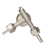 Lo-Boy Low Profile "D" System Keg Tap Coupler - 304 Stainless Steel
