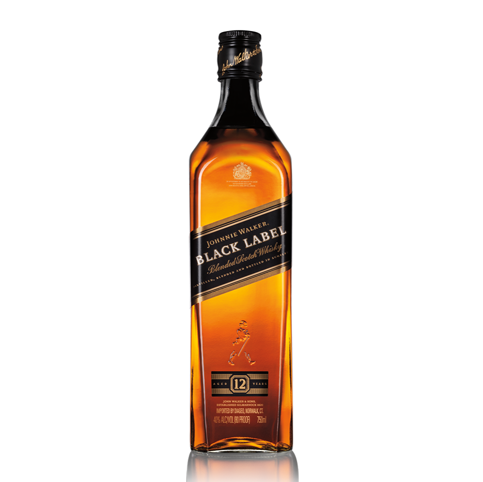 39Johnnie Walker Black Label ウイスキー古酒 Johnnie Walker Black Label Scotch Whiskey (750ml)