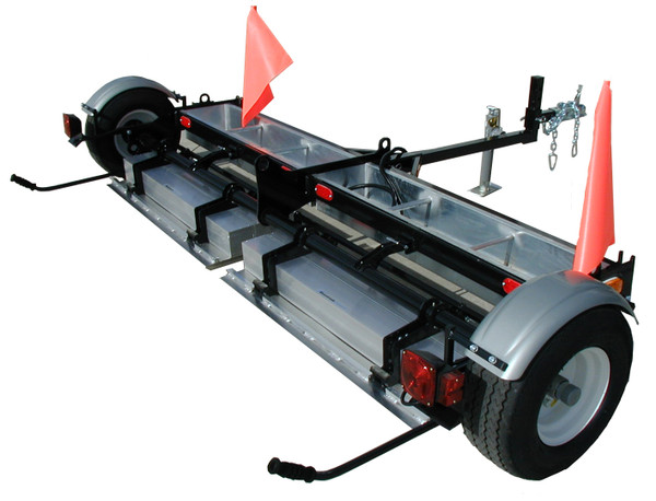 Piranha 120" Tow-Behind Magnetic Sweeper - Large Concrete Asphalt Areas