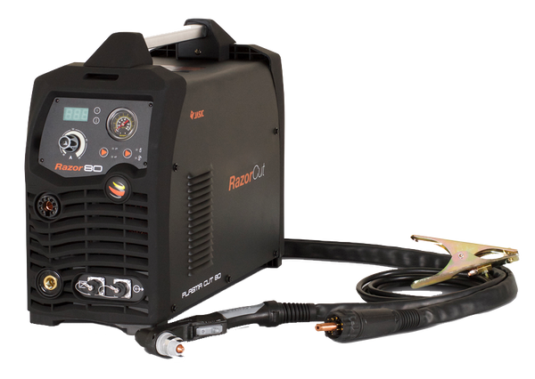 Razor Cut 80 Amp Multiple Input Plasma Cutter with J105HM Hyp-Style Machine Torch