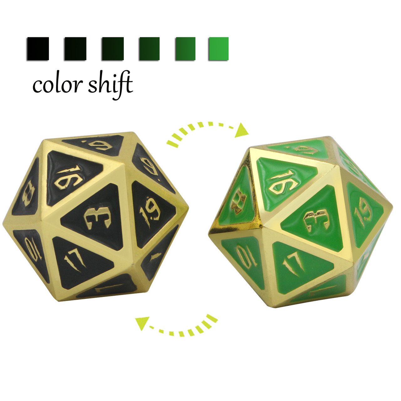 Metal Rpg Dice Magic Color Shift Mind Flayer Dndwow