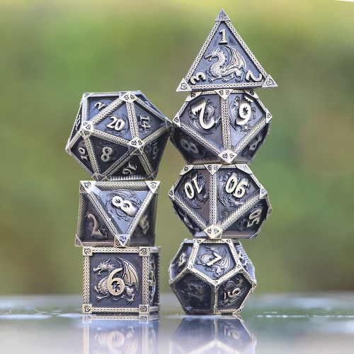 bronze dragon dice set