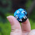 blue black d10 dice