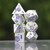 purple rose metal dice