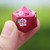 rose metal dice