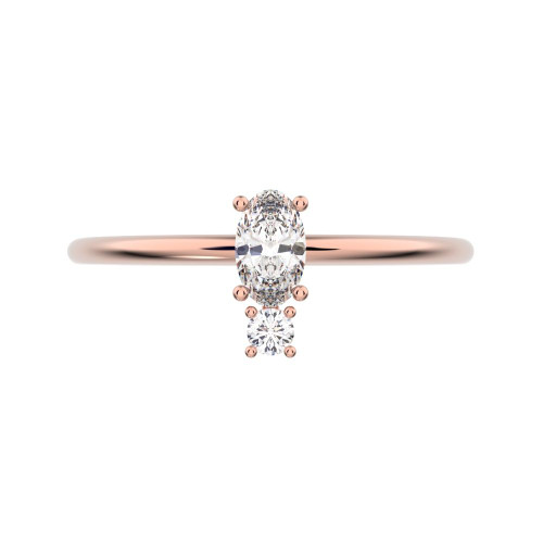 0.24 cttw Oval-Cut Ring