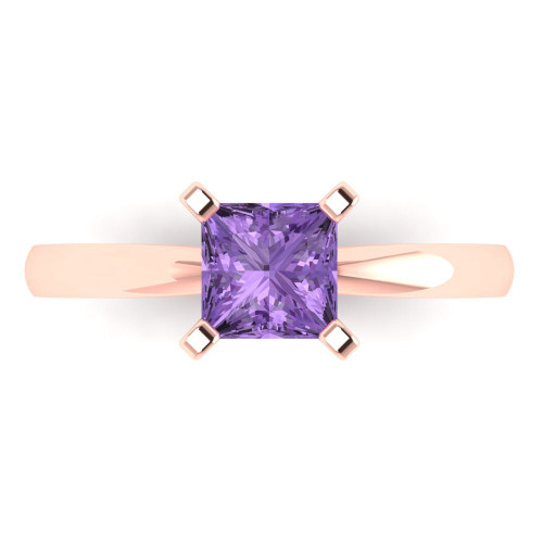 Princess-Cut Solitaire Engagement Ring