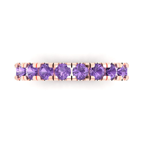 Round-Cut Stackable Band with Open Stone Settings