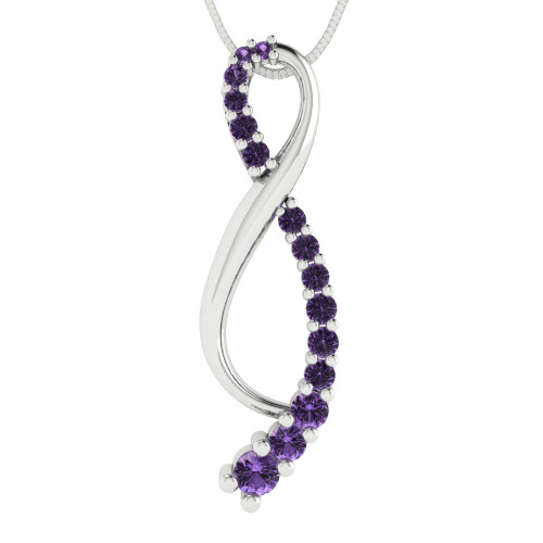 0.465 cttw Round-Cut Pendant Necklace — Design 217